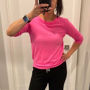J.Crew bubble gum pink merino wool Tippi sweater
